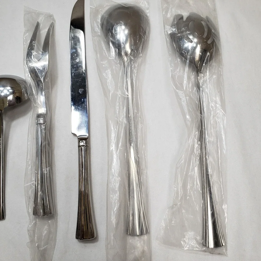 Reed And Barton Stainless Flatware Serving Utensils Salad Spatula Ladle Carving‎